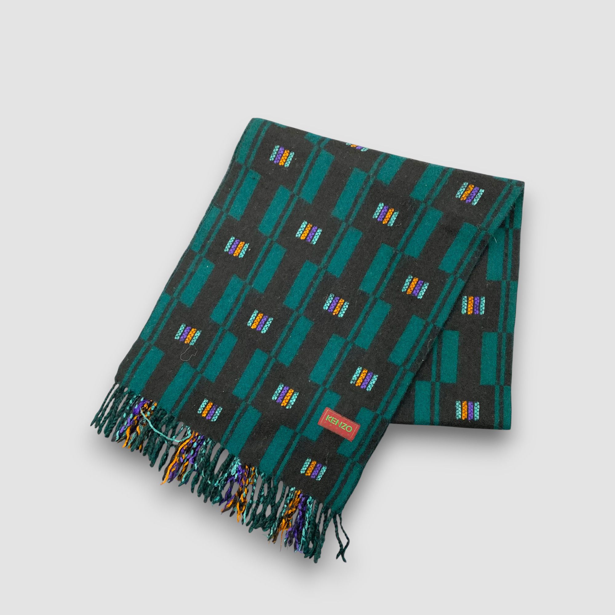 Kenzo Vintage Kenzo Scarf Muffler Wool Winter Scarves Size ONE SIZE - 3 Thumbnail