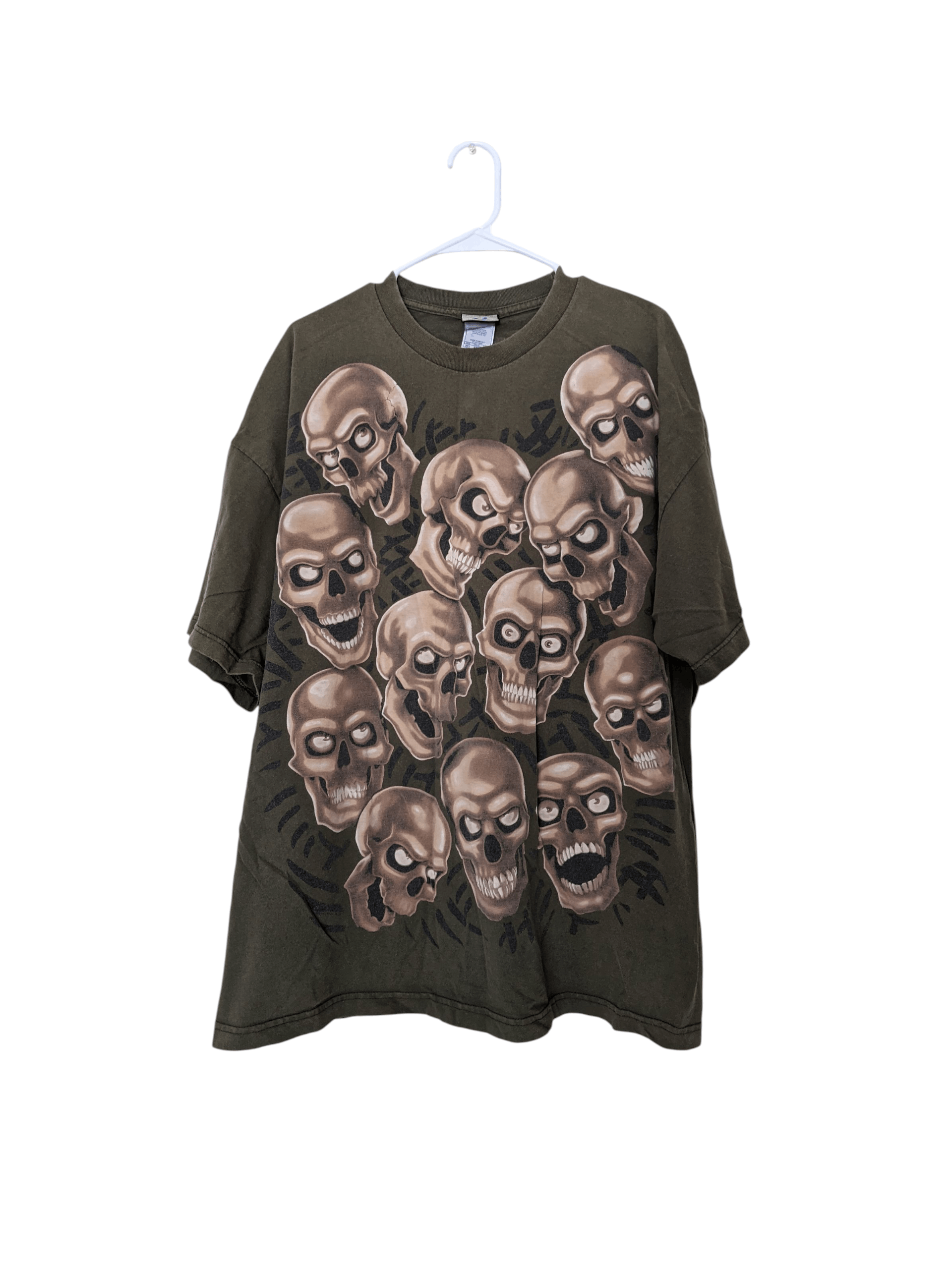 Liquid Blue Liquid Blue Vintage Skulls Shirt Size US XXL / EU 58 / 5 - 1 Thumbnail