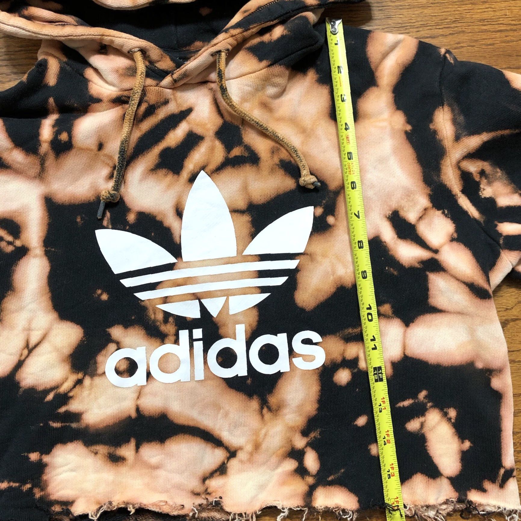 Adidas Adidas Sweatshirt Womens Medium Black Tie Dye Long Sleeve Crew Neck Pullover Acid Wash Graphic Casual 80s 90s Western Style Easy Care Size M / US 6-8 / IT 42-44 - 4 Thumbnail