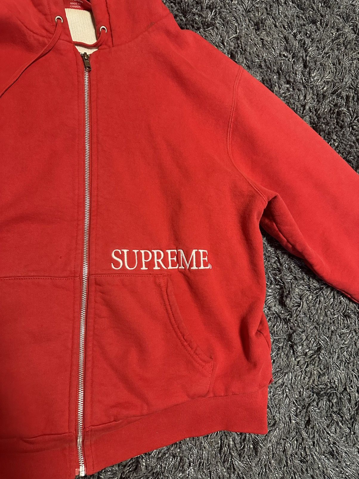 Supreme Supreme Thermal Zip up hoodie Size US M / EU 48-50 / 2 - 2 Thumbnail