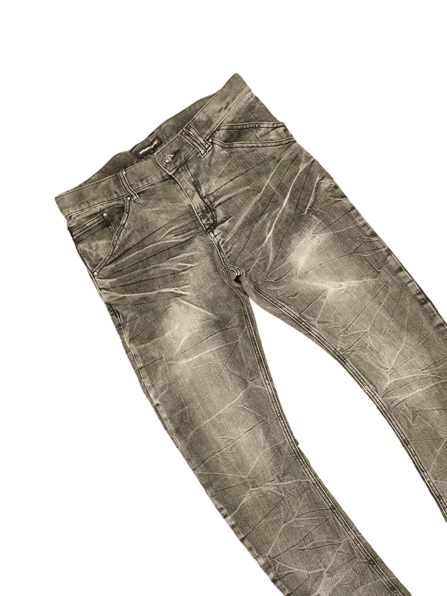 semanticdesign Semantic Design Japan Clawmark Curved Skinny Denim Pants Size US 30 / EU 46 - 6 Thumbnail