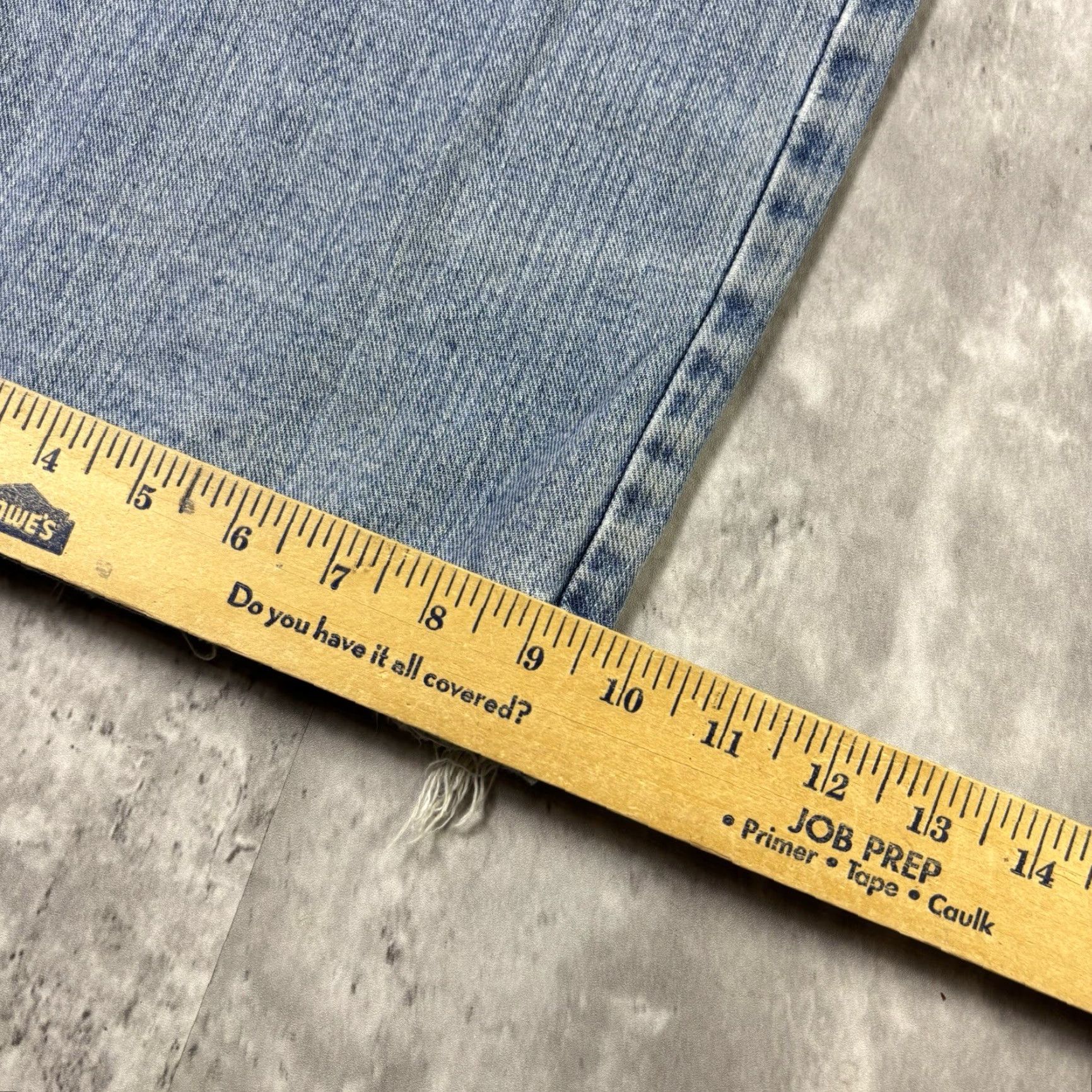 Denime VINTAGE First Team Jeans Patchwork Baseball Y2K Baggy Wide Leg Denim Adult 36x32 Blue Cotton Denim 80s Mens Jeans Size US 36 / EU 52 - 6 Thumbnail