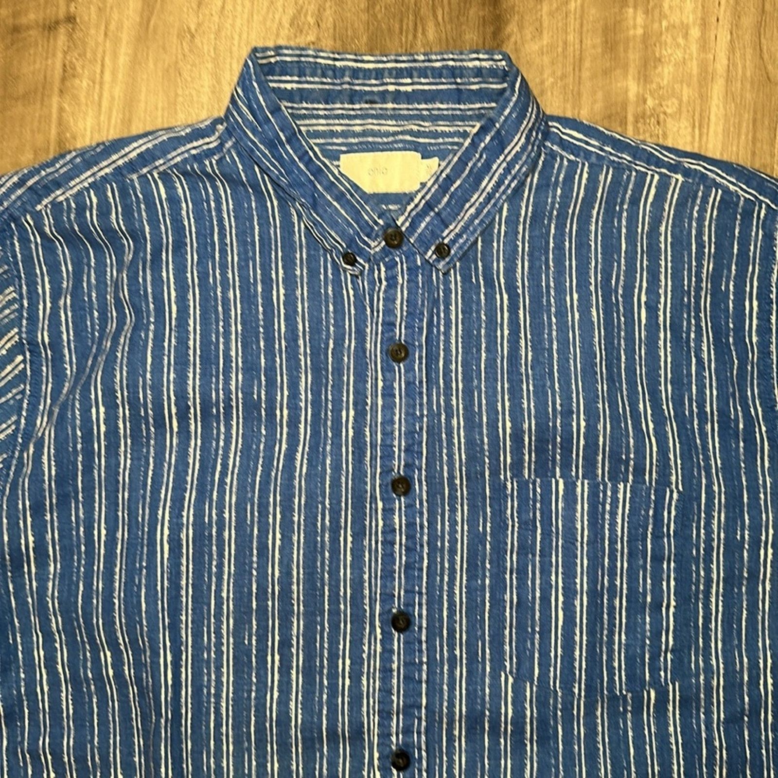 Onia Onia Linen Blend Short Sleeve Button Down - XL Size US XL / EU 56 / 4 - 6 Thumbnail