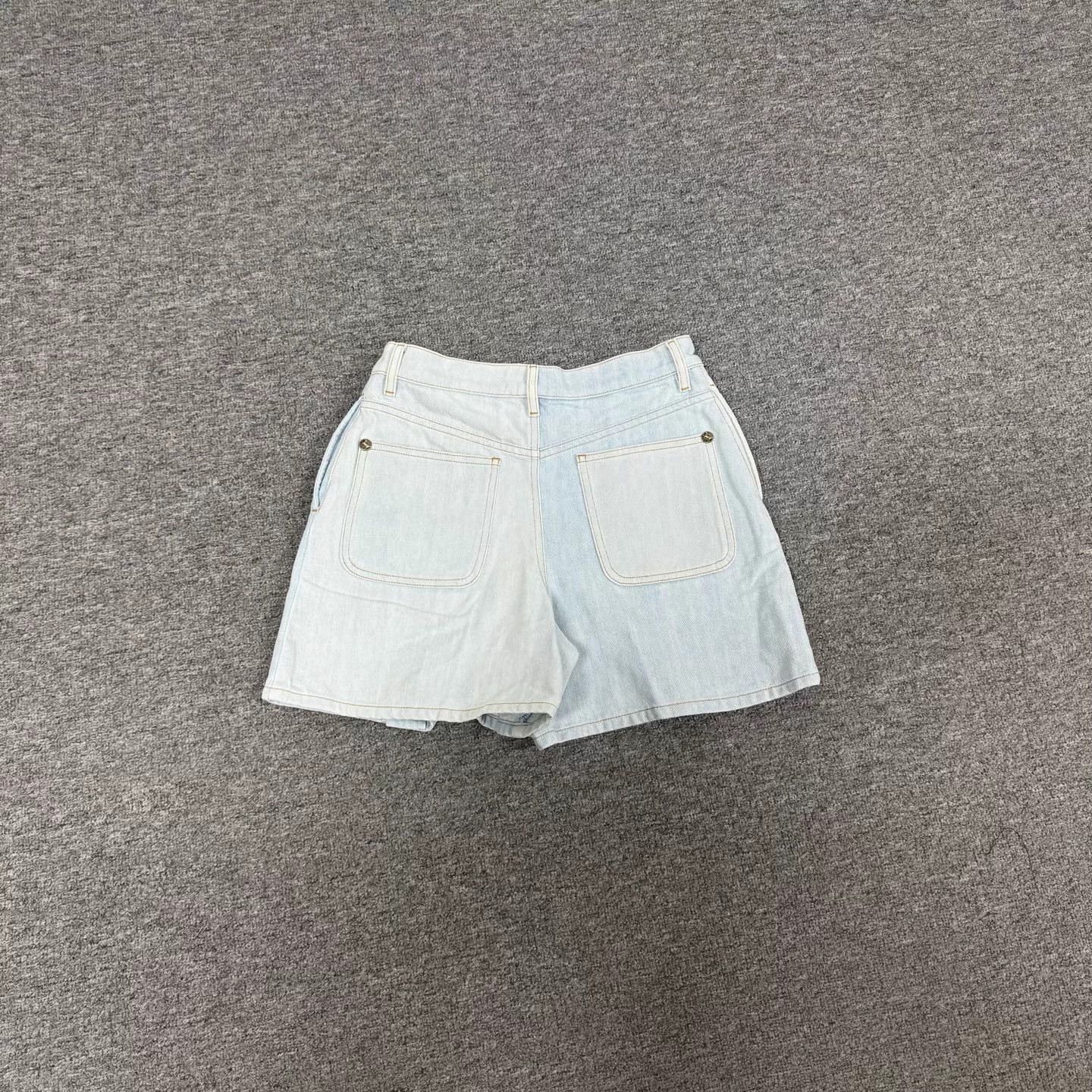 Chanel Chanel Runway Color Blocked Denim Short 38 Size 27" / US 4 / IT 40 - 2 Thumbnail