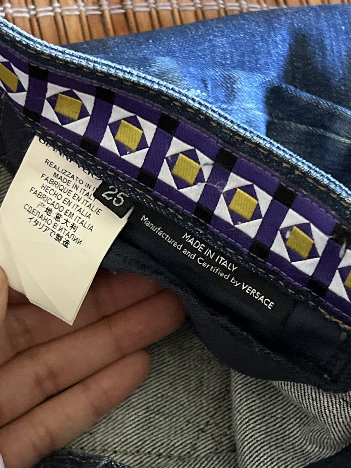Versace Versace Jeans blue wash distressed bootcut denim Brand New Size 25" / US 0 / IT 36 - 12 Thumbnail