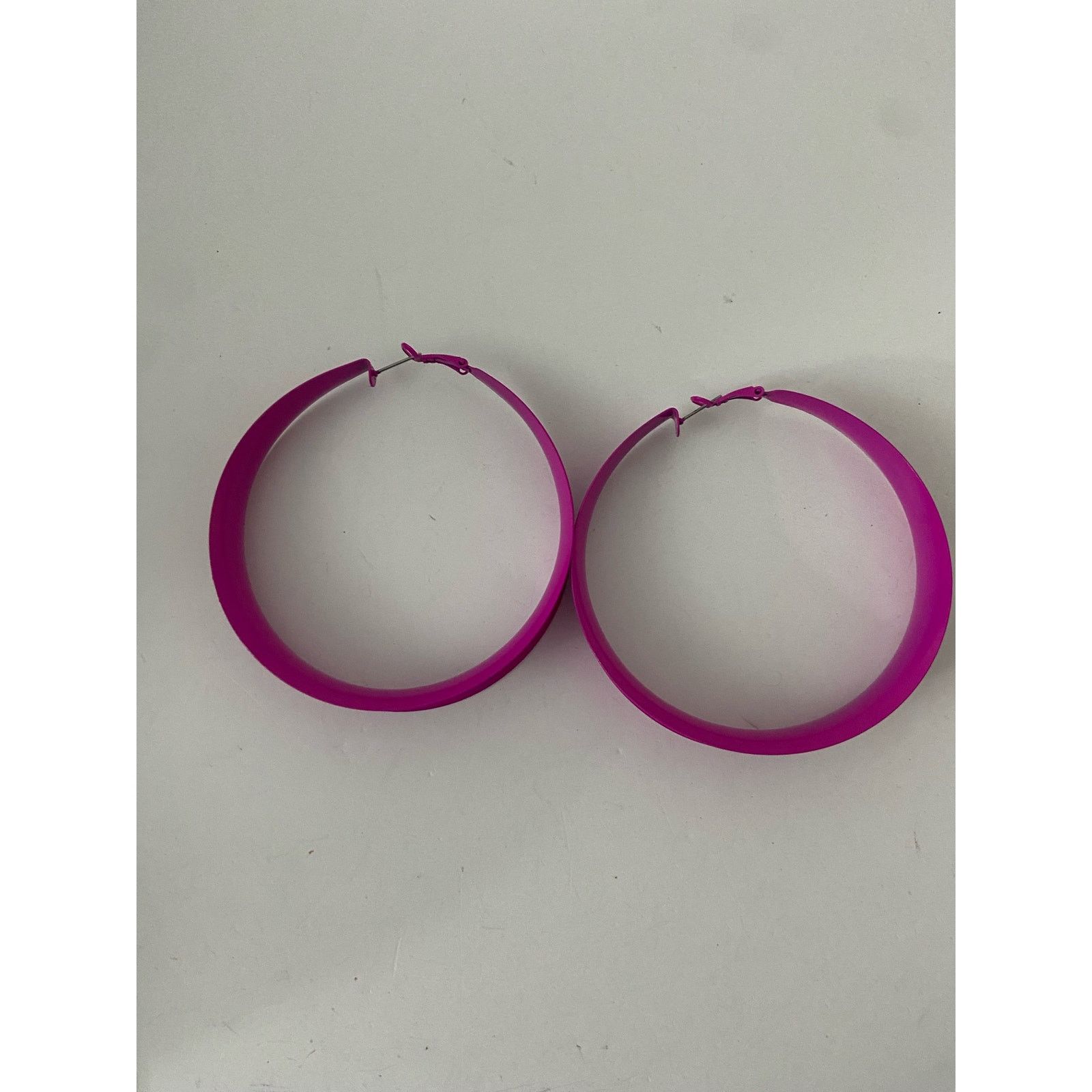 Other Big fuchsia hoop earrings Size ONE SIZE - 1 Thumbnail