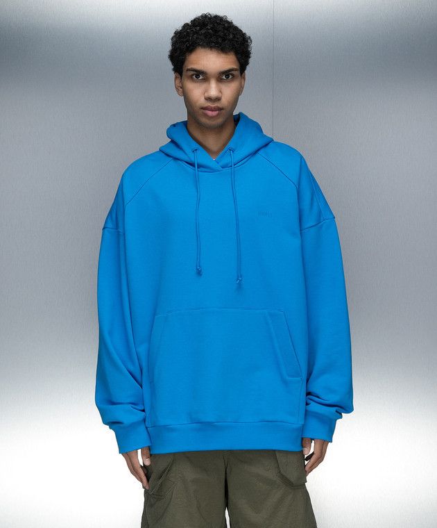 Juun.J o1mris0824 Print Hoodie in Blue Size US M / EU 48-50 / 2 - 5 Thumbnail