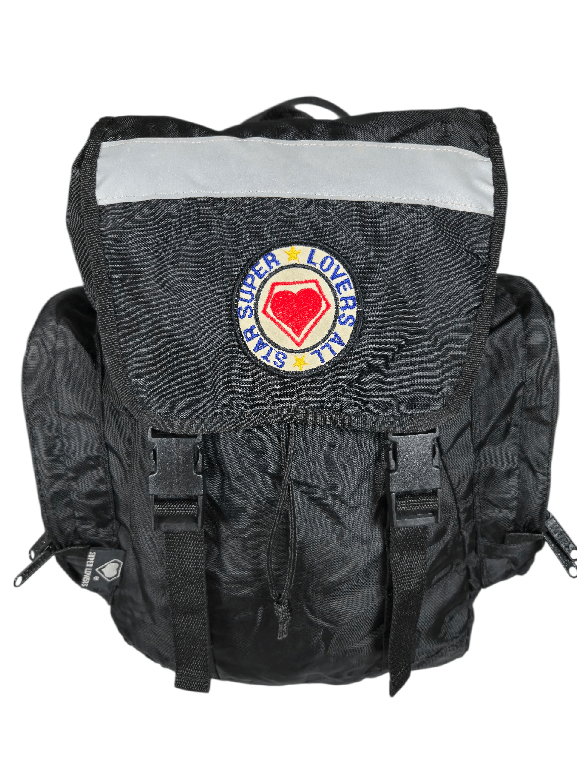Vintage Y2K 00s Super Lovers All Stars Bagpack Raver Techno