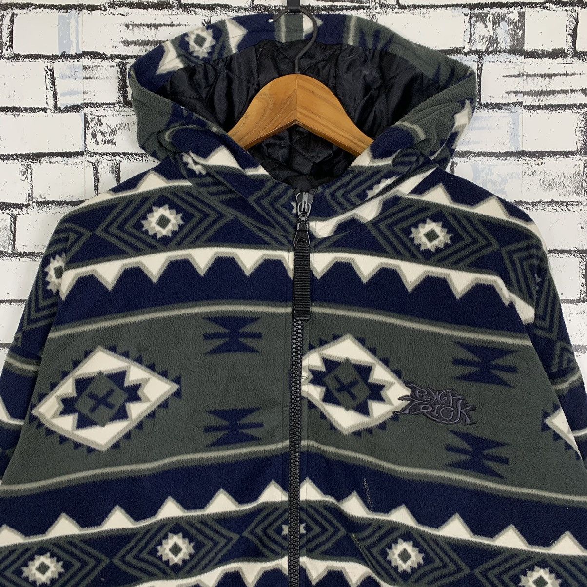 Vintage Power Trick Native Navajo Fleece Hoodie
