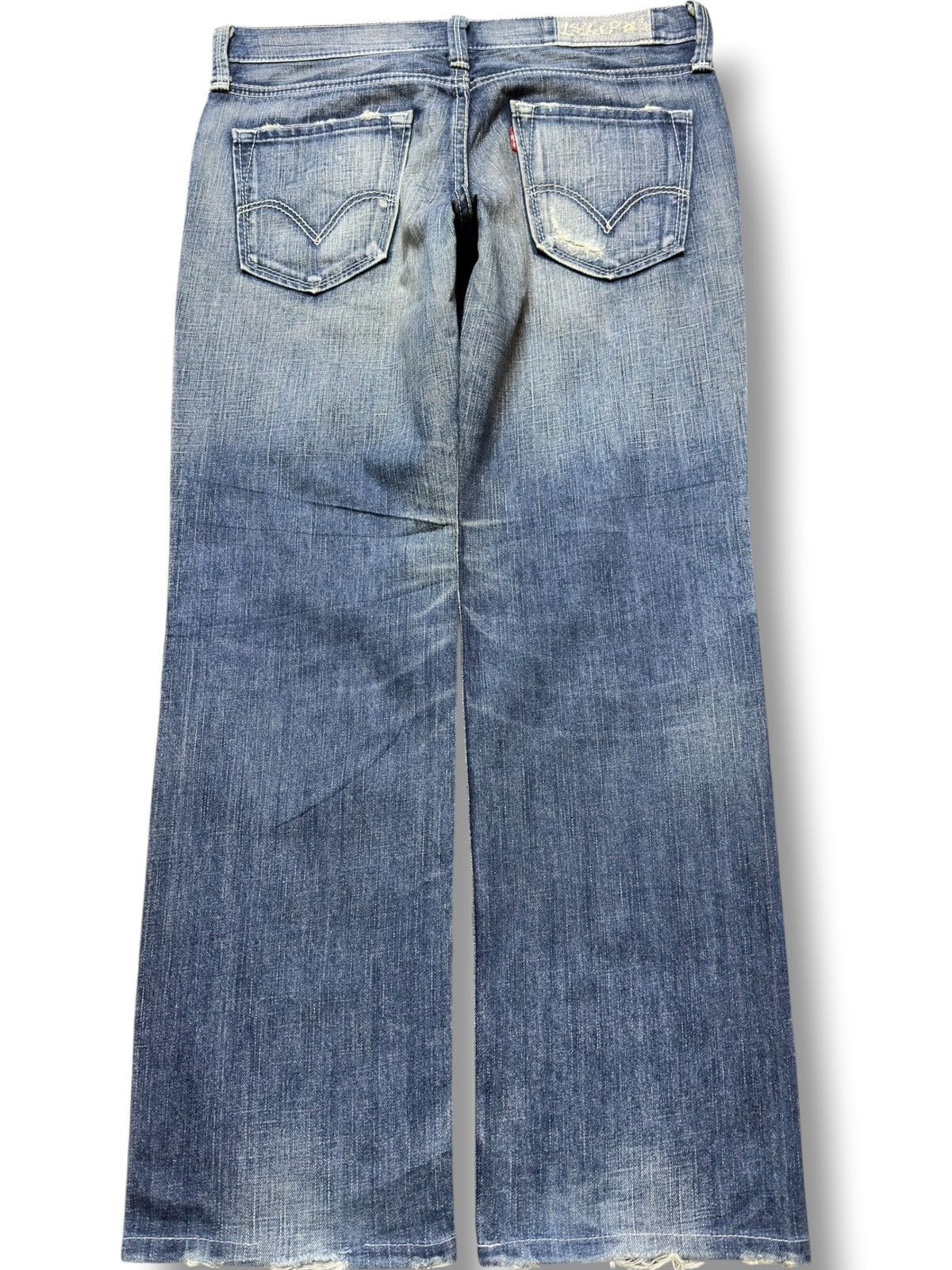 Levi's Vintage Clothing Vintage Levi’s LP903-00 Faded Ripped Distressed Denim Size US 32 / EU 48 - 4 Thumbnail
