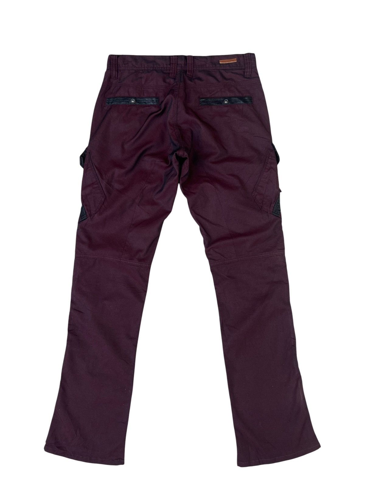 Nicole Club Nicole Club Japan Dark Maroon Cargo Flare Trouser Pant Size US 30 / EU 46 - 13 Thumbnail