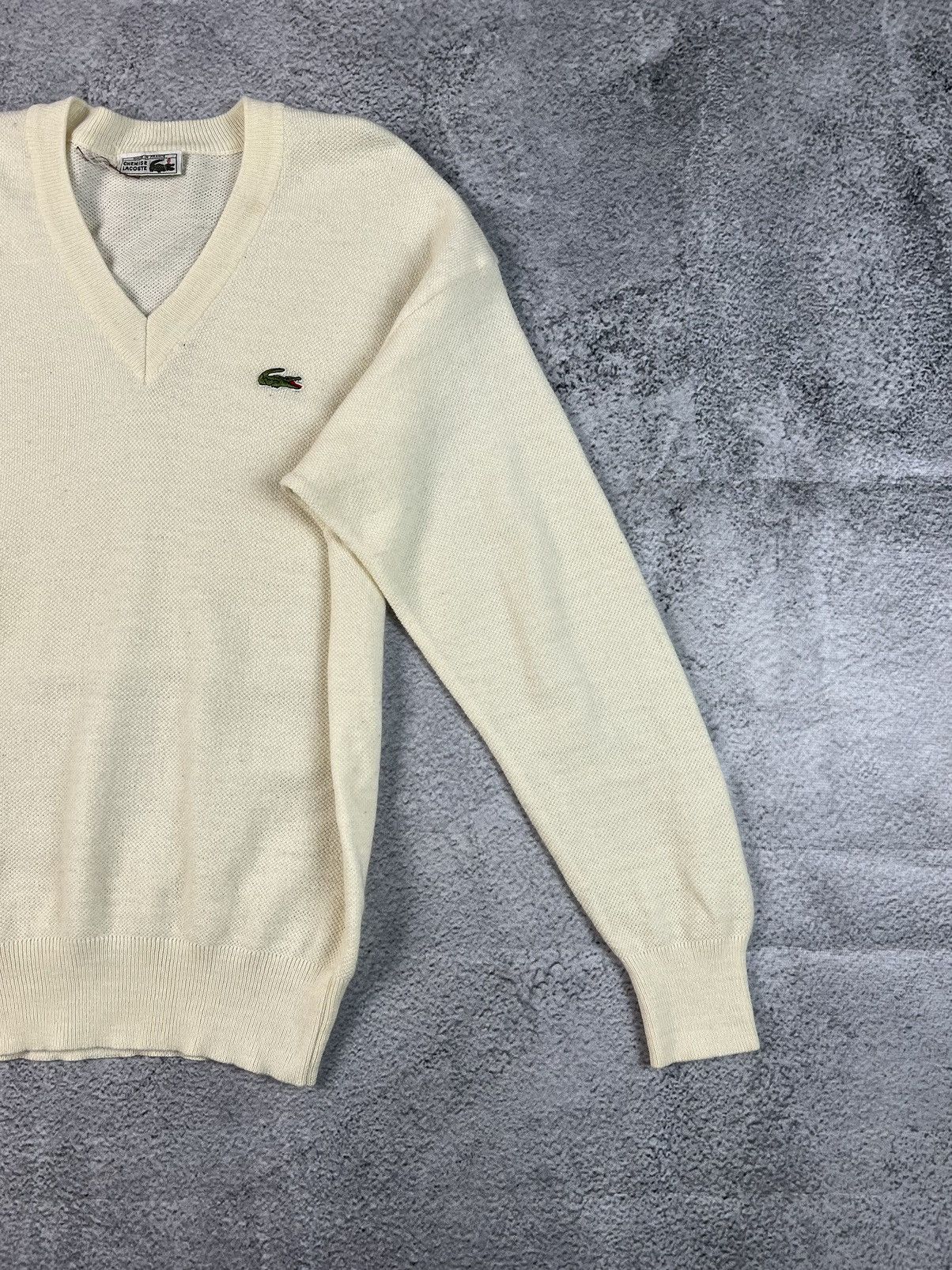 Lacoste × Vintage Vintage Lacoste Chemise knit sweater Size US L / EU 52-54 / 3 - 5 Thumbnail