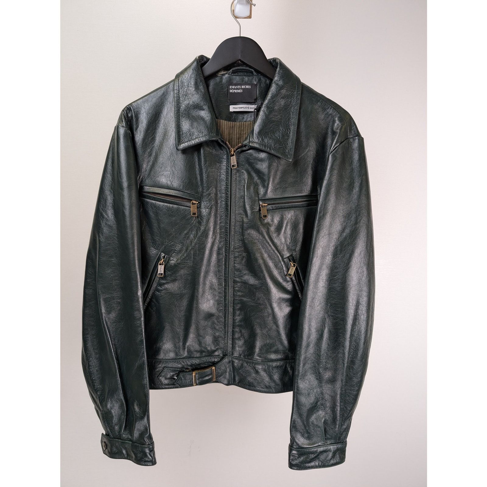 Enfants Riches Deprimes o1rshd1 Scorpio Rising Leather Jacket in Deep Green Size US XL / EU 56 / 4 - 5 Thumbnail