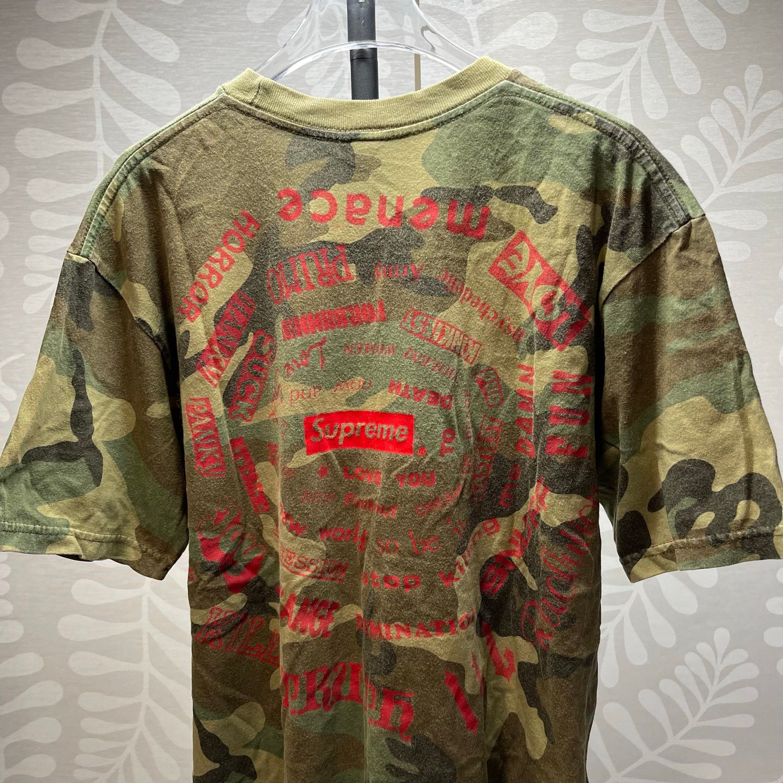 Supreme SS21 Supreme Spiral Tee Woodland Camo Graphic T-Shirt size M Size US M / EU 48-50 / 2 - 5 Thumbnail
