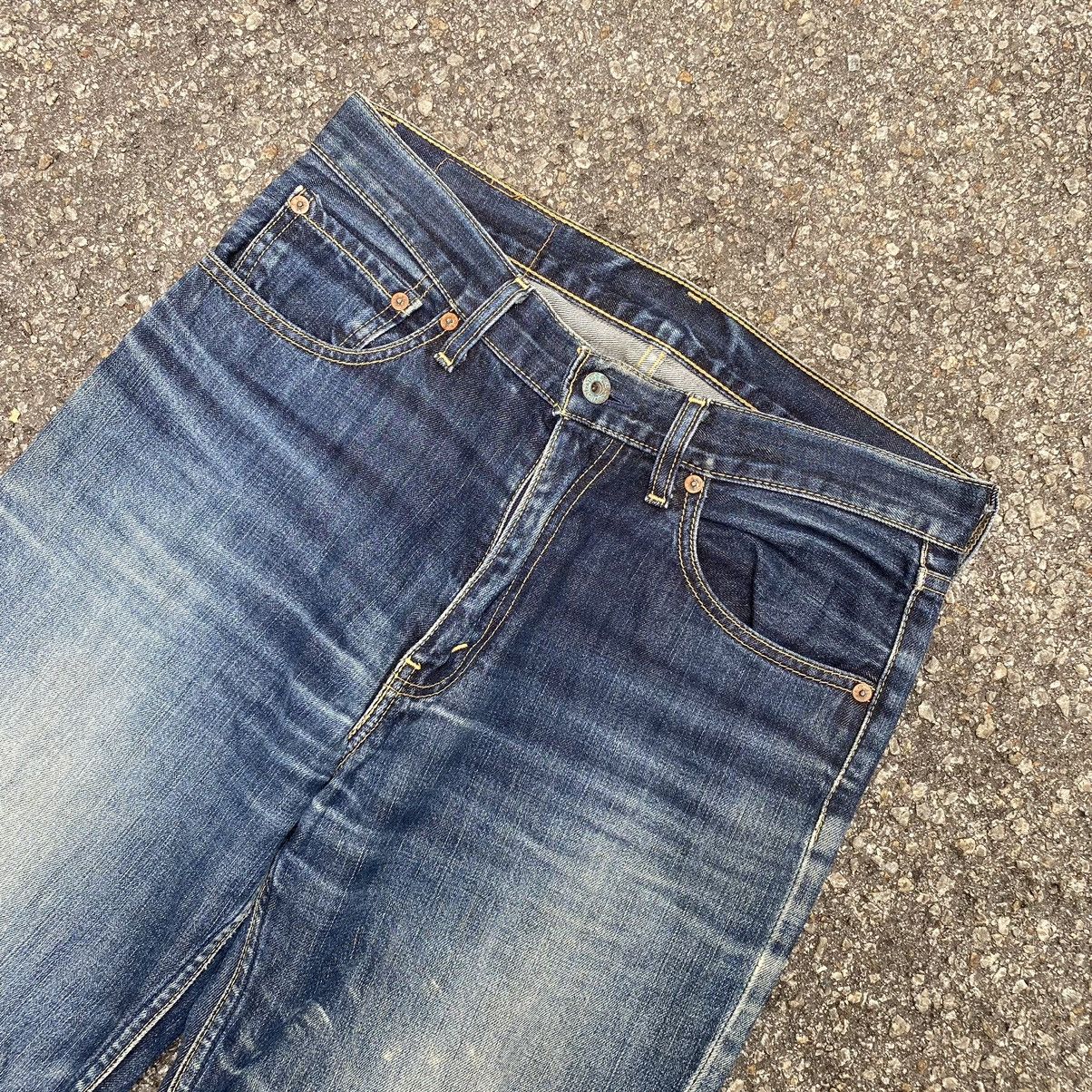 Levi's Vintage Levi's 502 Distressed Faded Jeans Non Selvedge Size US 32 / EU 48 - 4 Thumbnail
