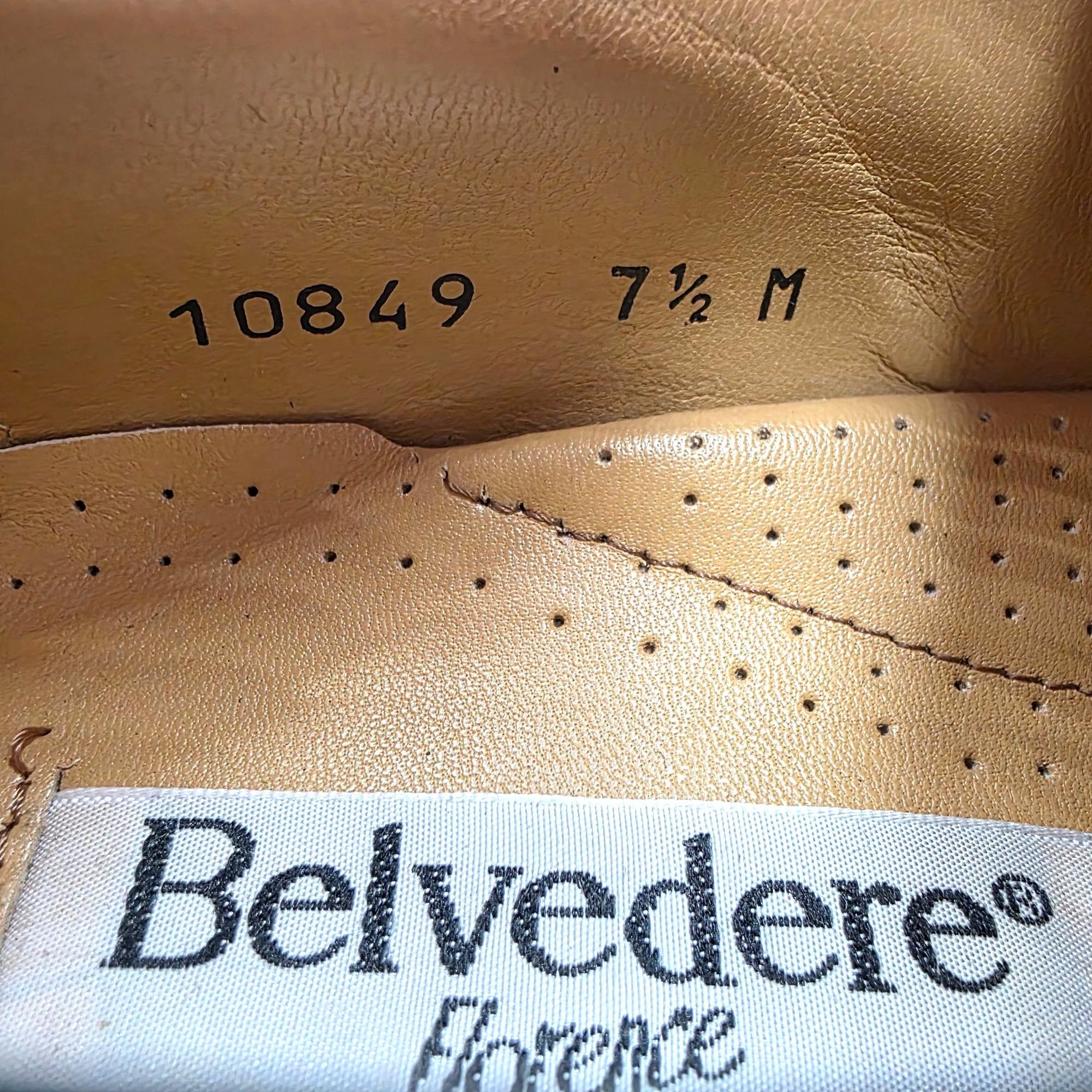 Belvedere NEW Vintage Belvedere Black Exotic Crocodile Italy Dress Sho Size US 7.5 / EU 40-41 - 10 Thumbnail