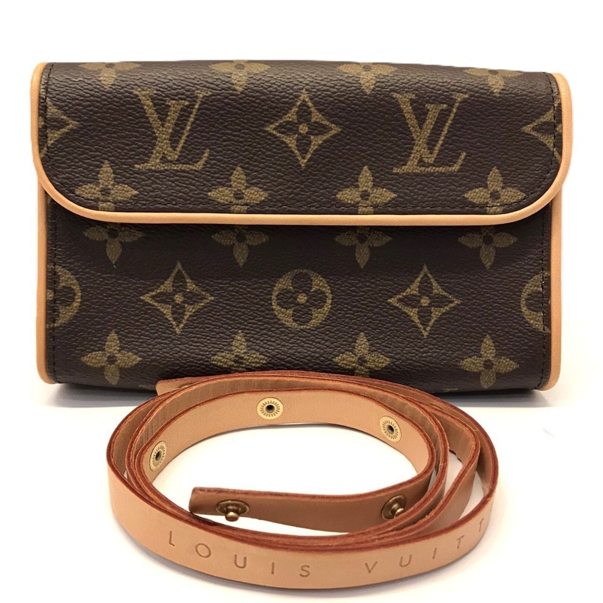 Louis Vuitton Louis Vuitton Pochette Florentine XS Monogram Mini Pouch Leather Brown M51855 LOUIS VUITTON Size ONE SIZE - 1 Thumbnail