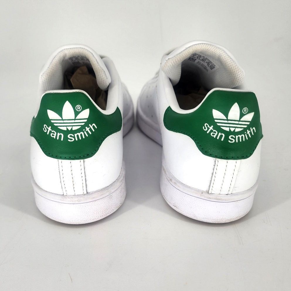 Adidas Adidas Stan Smith White Leather Green Heel Tab Sneaker Sz 7 Size US 7 / IT 37 - 4 Thumbnail