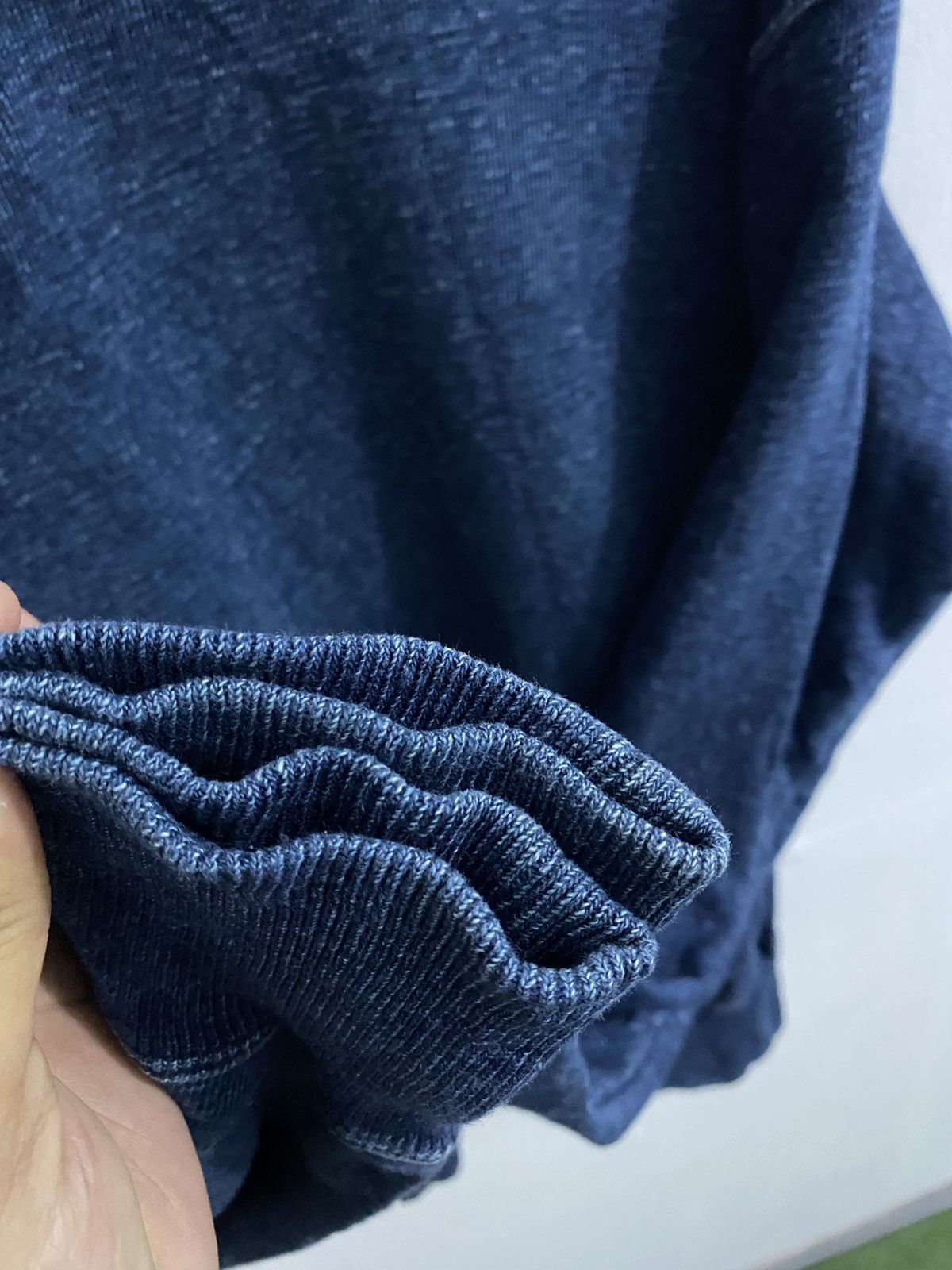 45rpm Joubu De Nagamochi 45RPM Half Zip TwoTone Sweater Size US L / EU 52-54 / 3 - 11 Thumbnail