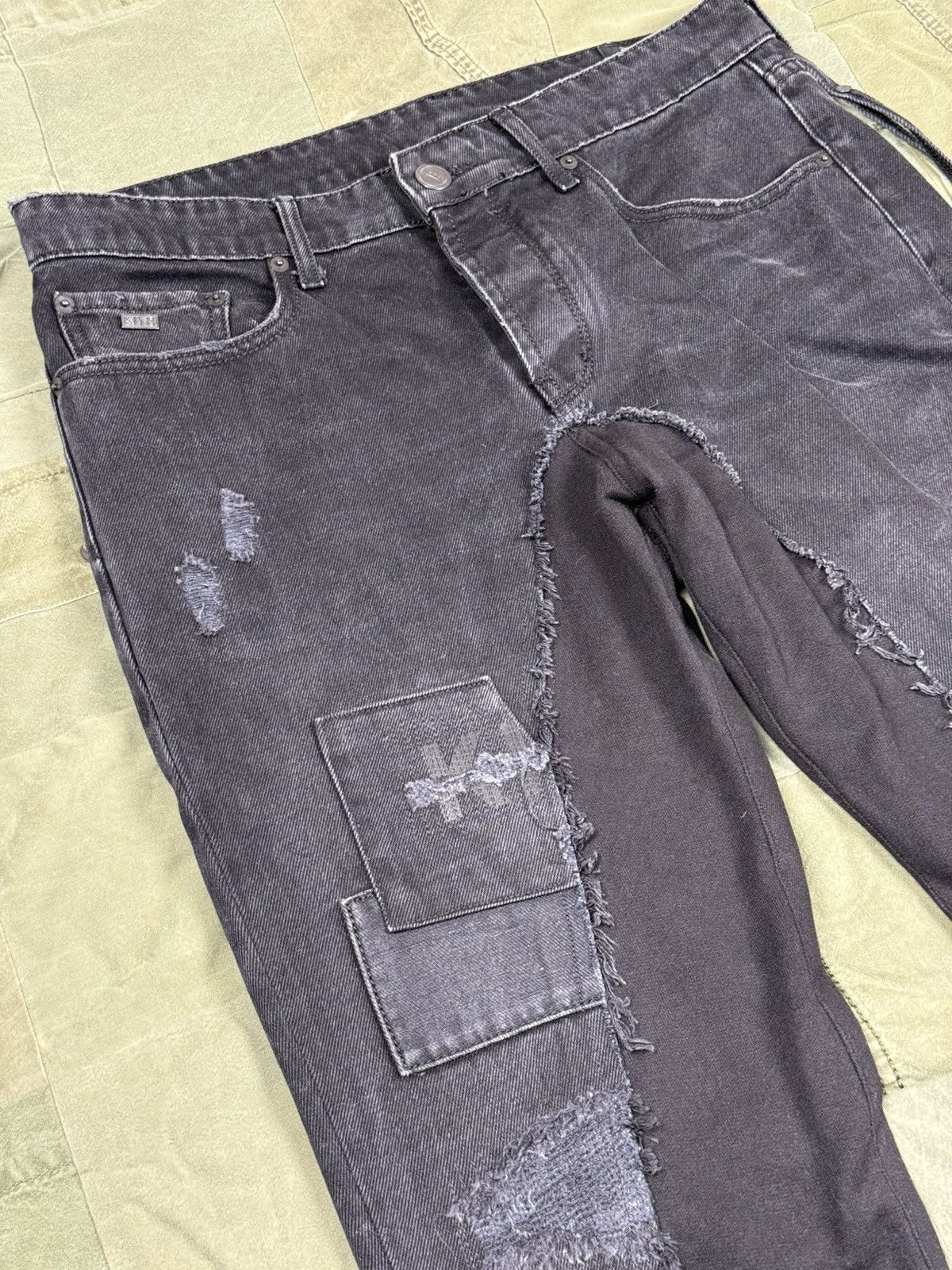 Greg Lauren × Kith Unreleased 1 of 1 50/50 Kith Jeans / Sweats Size US 32 / EU 48 - 2 Thumbnail