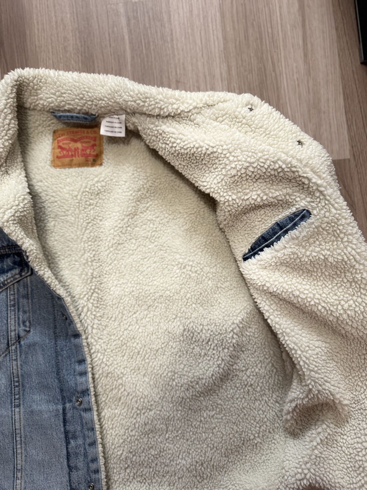 Levi's × Levi's Vintage Clothing × Vintage Levis sherpa lined denim jacket Size US XL / EU 56 / 4 - 8 Thumbnail