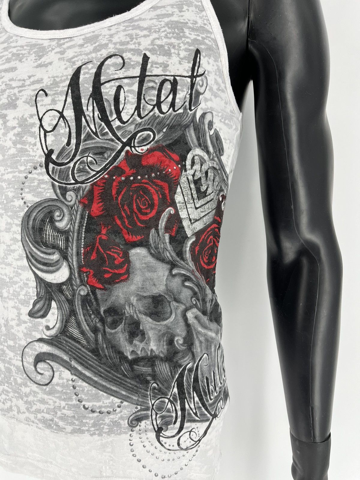 Band Tees × Metal Mulisha Crazy Vintage Y2K Metal Mulisha Graphic Tee Faded Skater Size US S / EU 44-46 / 1 - 7 Thumbnail
