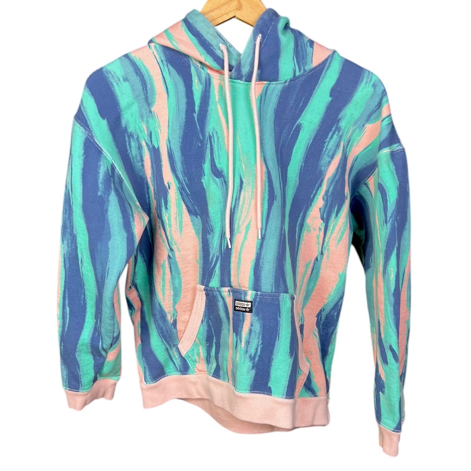 Adidas Adidas Originals FBLA RYV Marbled Paint Pastel AOP Hoodie Size US S / EU 44-46 / 1 - 1 Thumbnail