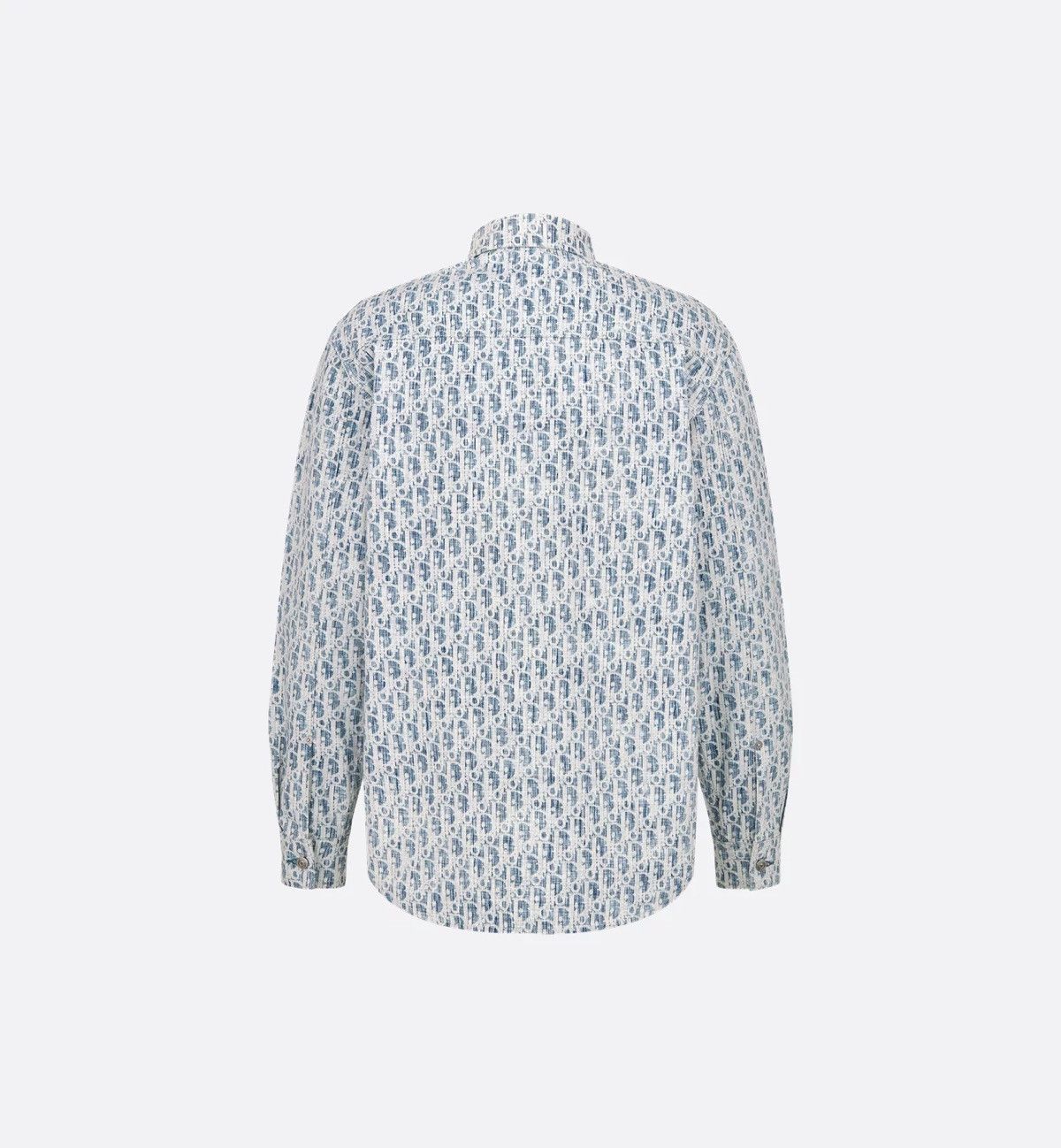 Dior 🔥2400$ Dior Oblique Kasuri Monogram Cotton Denim Overshirt Size US M / EU 48-50 / 2 - 2 Thumbnail