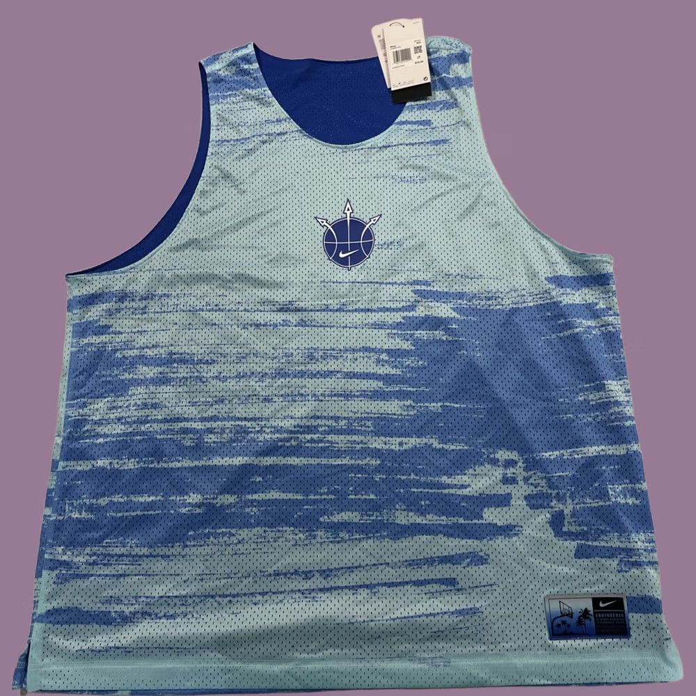 Bode × Nike Bode x Nike Mesh Jersey Cape Cod - Ecru and Navy | Grailed