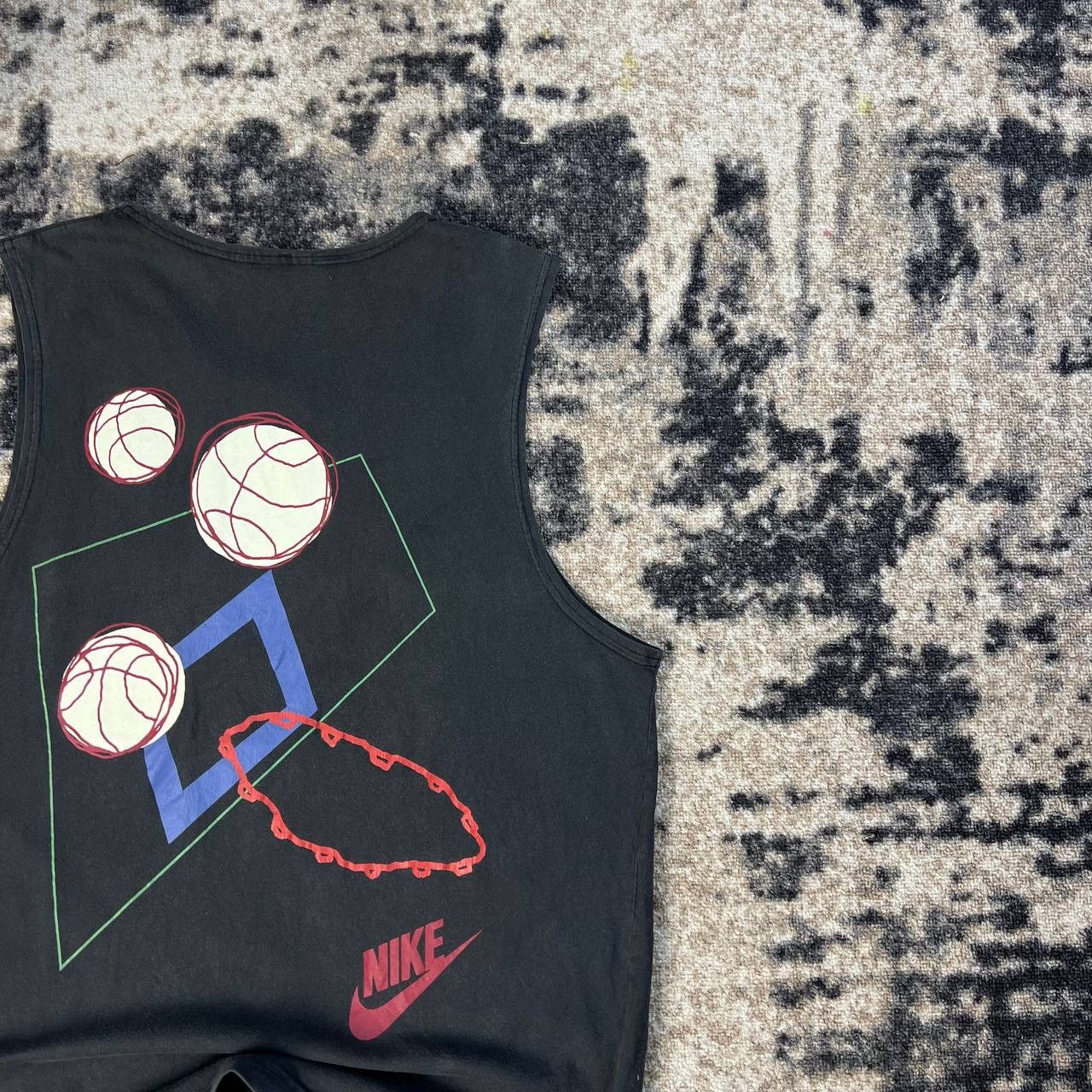Nike Nike Hoop Heroes Vintage Y2K Big Logo Faded Tank Top Size US XL / EU 56 / 4 - 3 Thumbnail