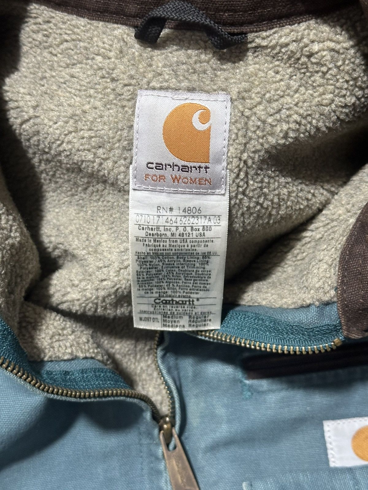 Carhartt Carhartt Detroit Jacket, WJ097 DTL (DARK TEAL) Size US M / EU 48-50 / 2 - 3 Thumbnail