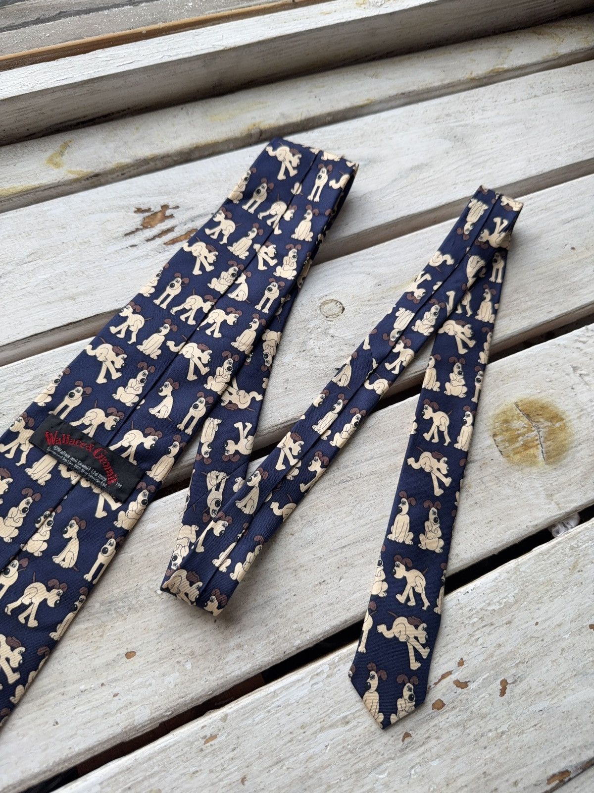 Cartoon Network × Vintage Vintage Wallace & Gromit Gromit Dog Novelty Tie – 90s Print Size ONE SIZE - 8 Thumbnail