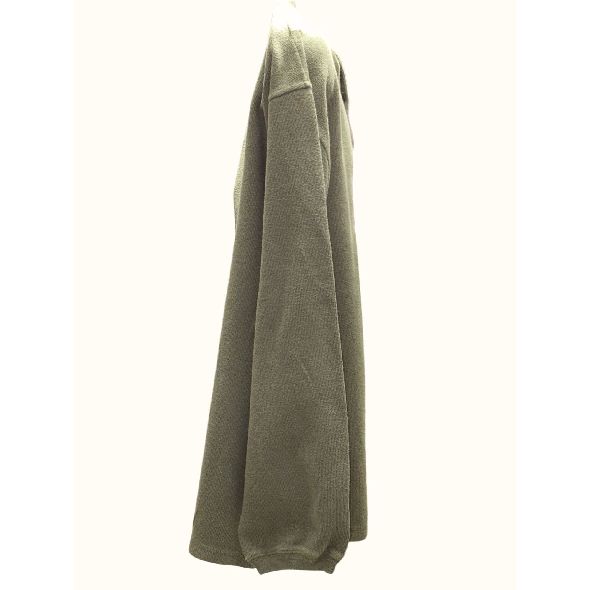 Other men Olive Green Four Button Front Pullover Henley Fleece Swe Size US XL / EU 56 / 4 - 5 Thumbnail