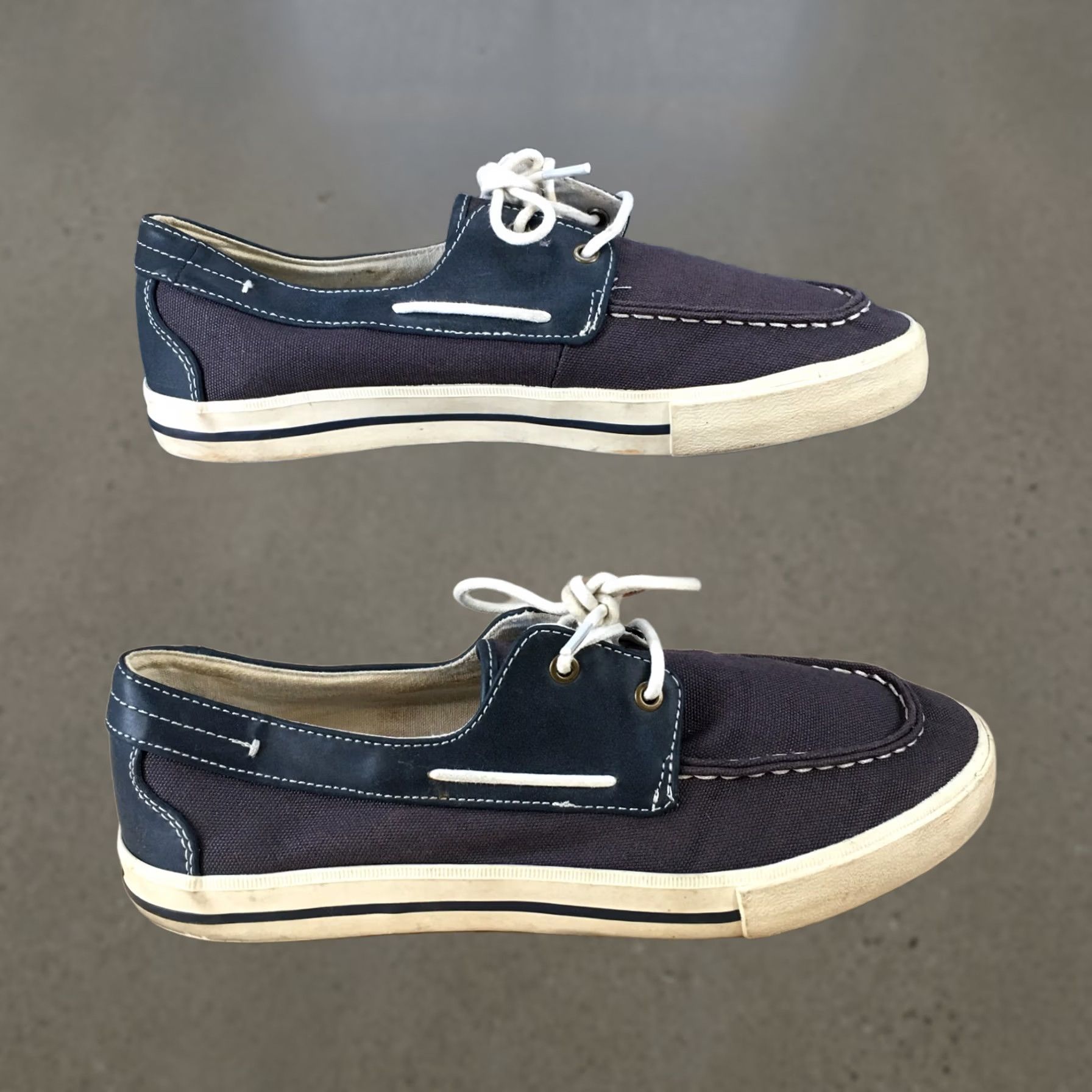 Gap Gap Mens Boat Shoe Blue Canvas Lace Up Low Top Casual Comfort Round Toe Flats Size US M / EU 48-50 / 2 - 1 Thumbnail