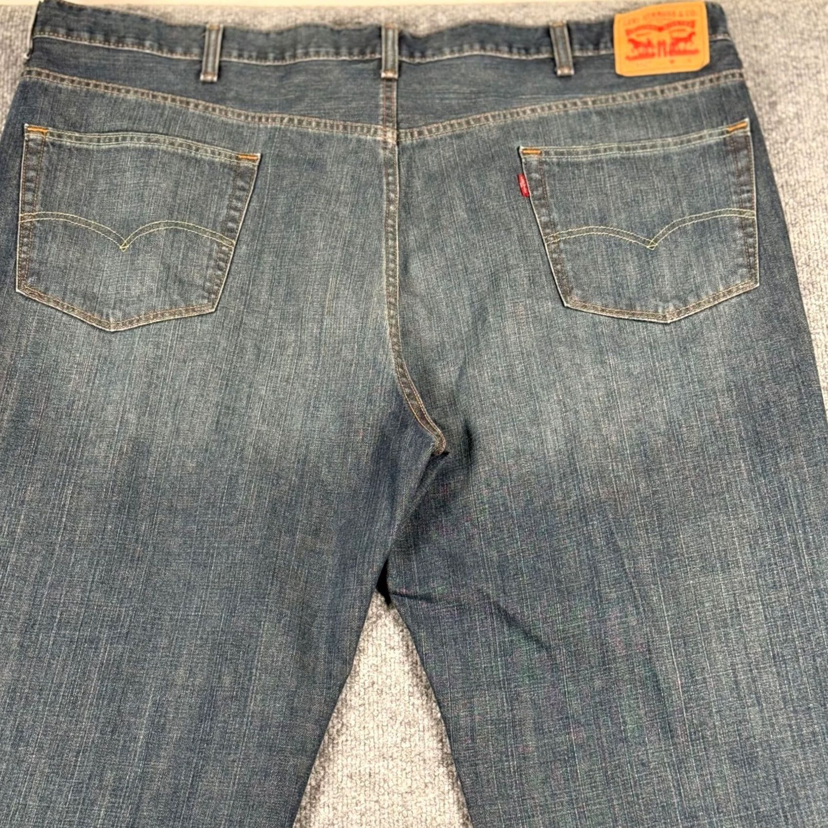 Levi's VINTAGE Levi's Jeans 550 Relaxed Fit Dark Wash Denim 29in Inseam 50 Waist Men Jeans 5-Pocket Size US 34 / EU 50 - 4 Thumbnail