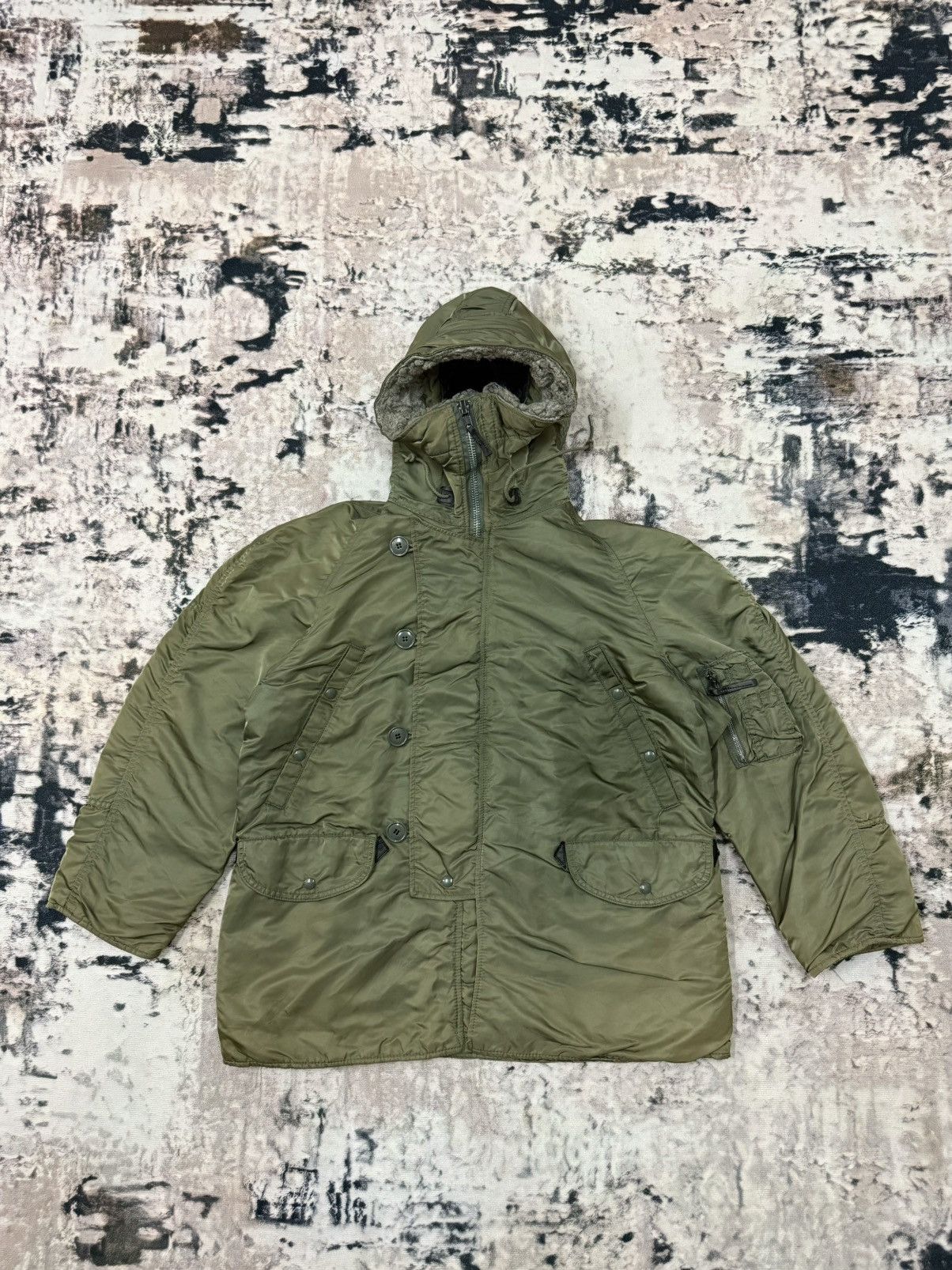 Alpha Industries × Vintage ALPHA INDUSTRIES N-3B EXTEME COLD WEATHER PARKA JACKET Size US L / EU 52-54 / 3 - 3 Thumbnail