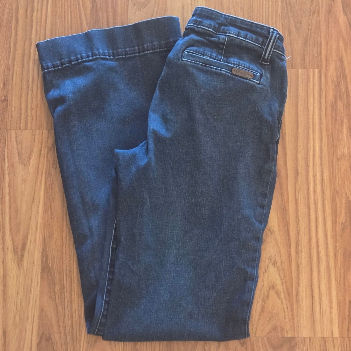 Wrangler Wrangler Women's Navy Blue Wide Leg Jeans - Size 5/6 x 32 Size 32" / US 10 / IT 46 - 4 Thumbnail
