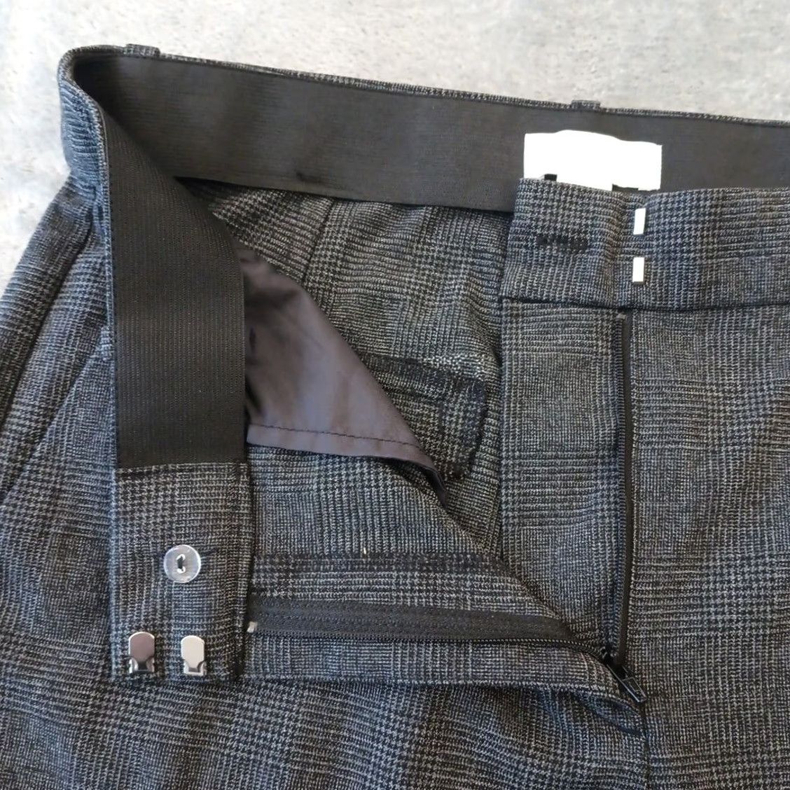 H&M H&M Dress Pants Womens Size 12 Gray Plaid Pockets 32x28 High Rise Regular Straight Wear Mens Womens Size 34" / US 12 / IT 48 - 5 Thumbnail