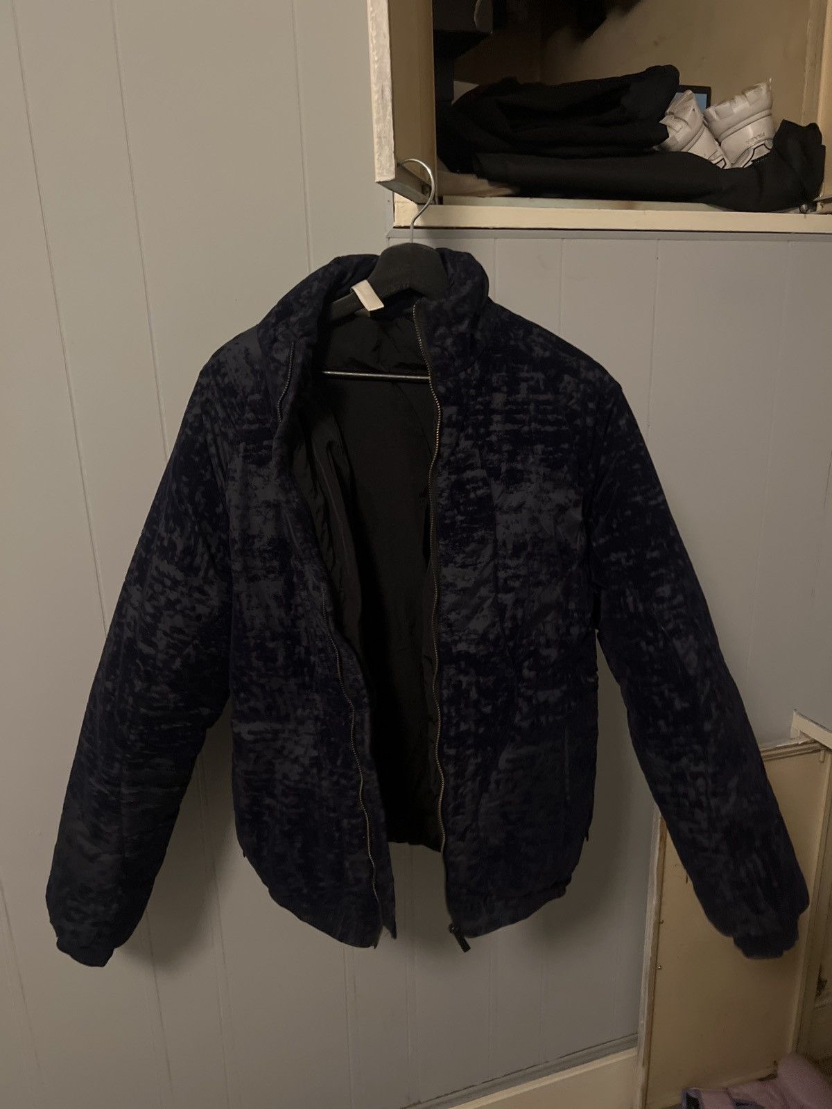 Cottweiler Velour print puffer coat Size US M / EU 48-50 / 2 - 1 Thumbnail