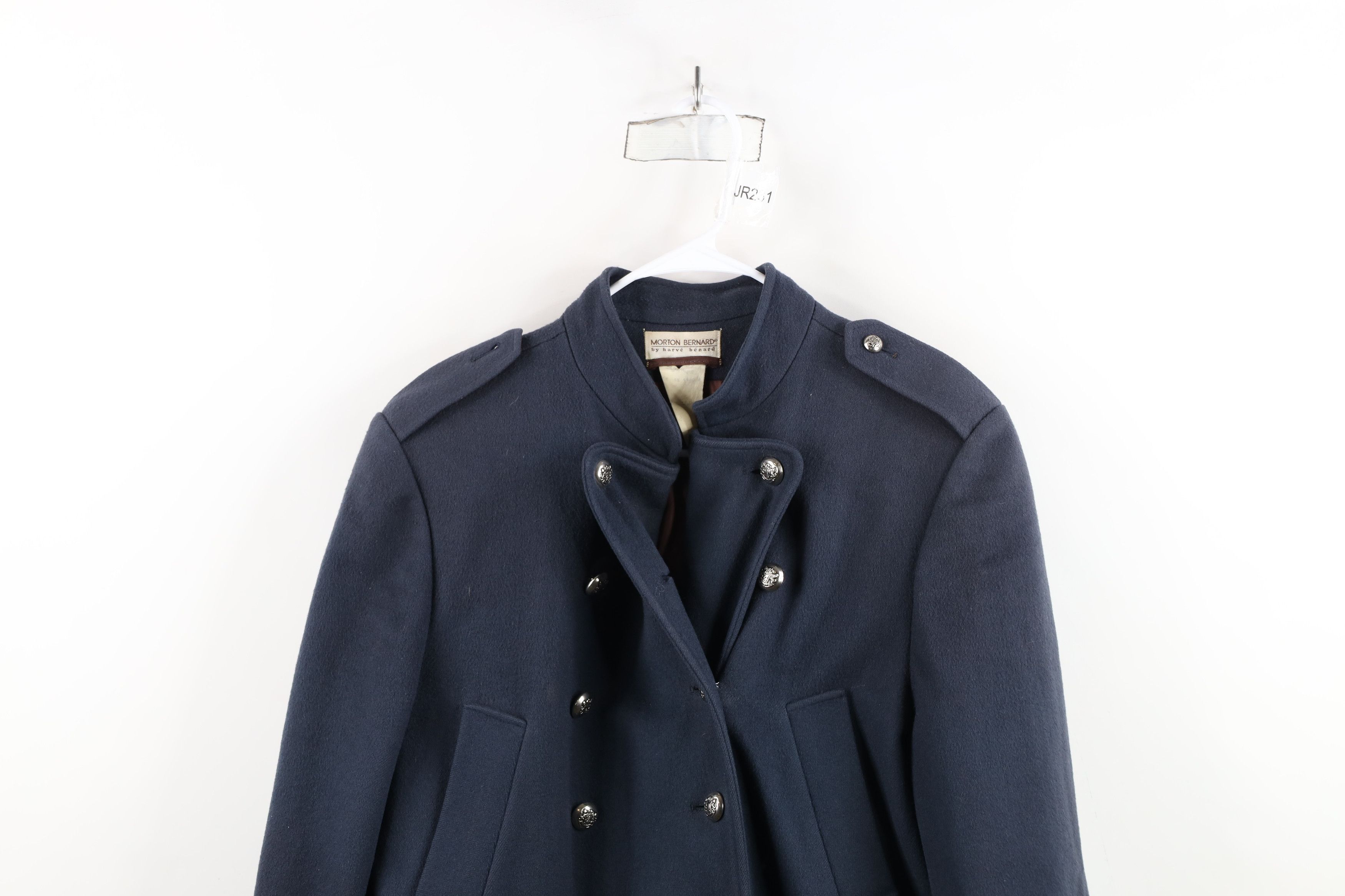 Vintage Vintage 90s Military Style Wool Trench Coat Jacket USA Size XL / US 12-14 / IT 48-50 - 2 Thumbnail