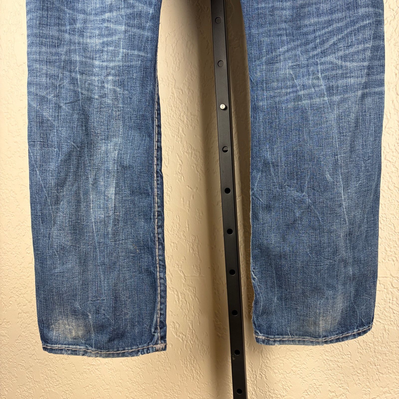 True Religion True Religion Ricky Relaxed Straight Sz 38 Distressed Jeans Size US 38 / EU 54 - 6 Thumbnail