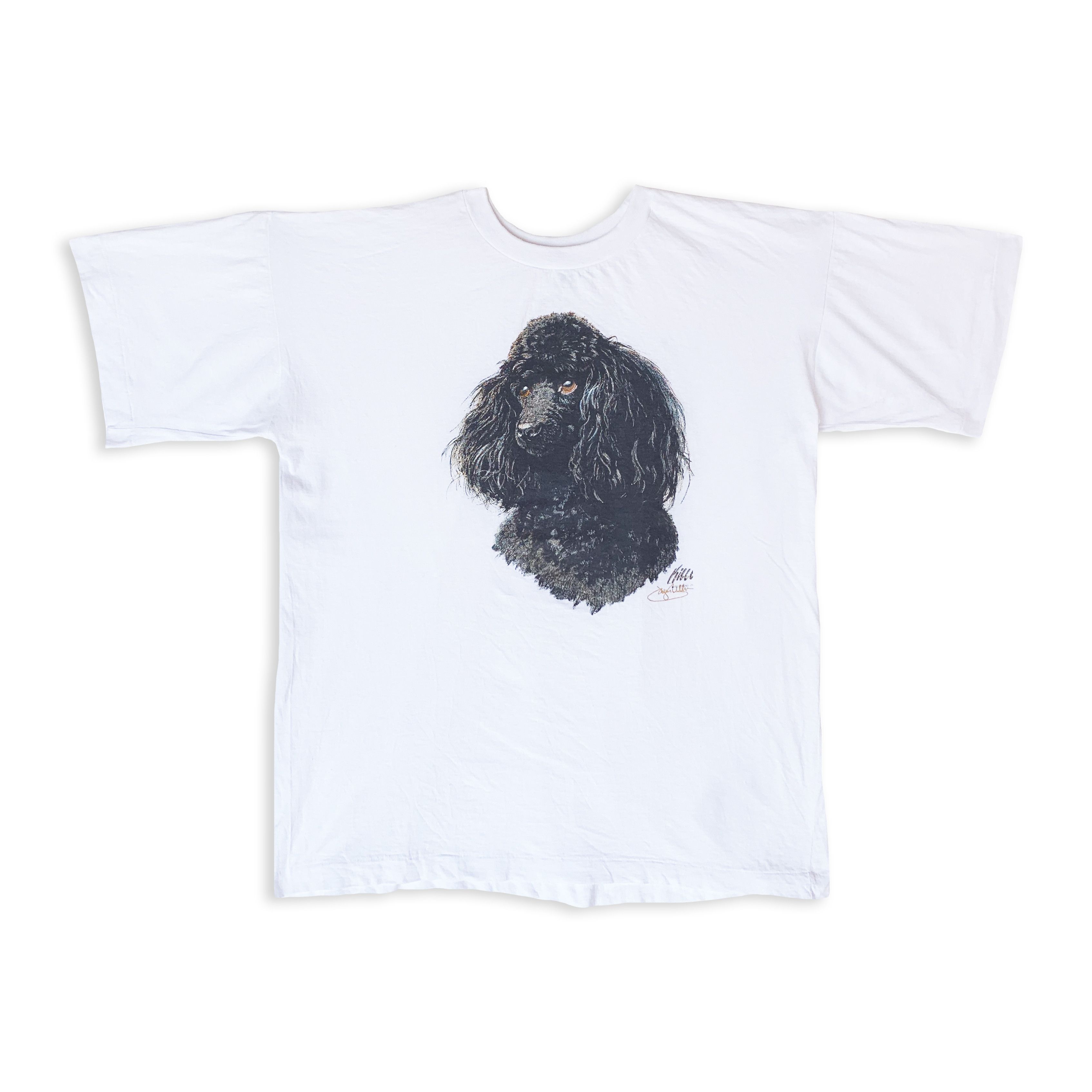 Vintage Vintage 80s 90s Teletrend Poodle Dog Single Stitch T Shirt Size US M / EU 48-50 / 2 - 2 Thumbnail