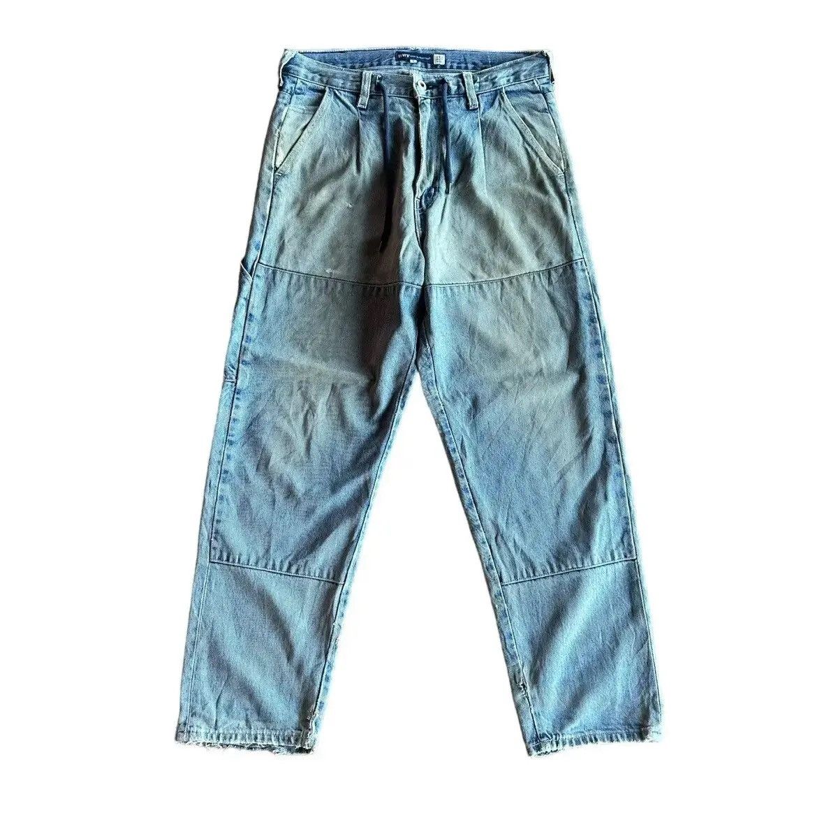 Levi's Made & Crafted LEVI’S MADE & CRAFT DENIM DOUBLE KNEE RIPPED WORK WEAR PANTS Size US 30 / EU 46 - 1 Thumbnail