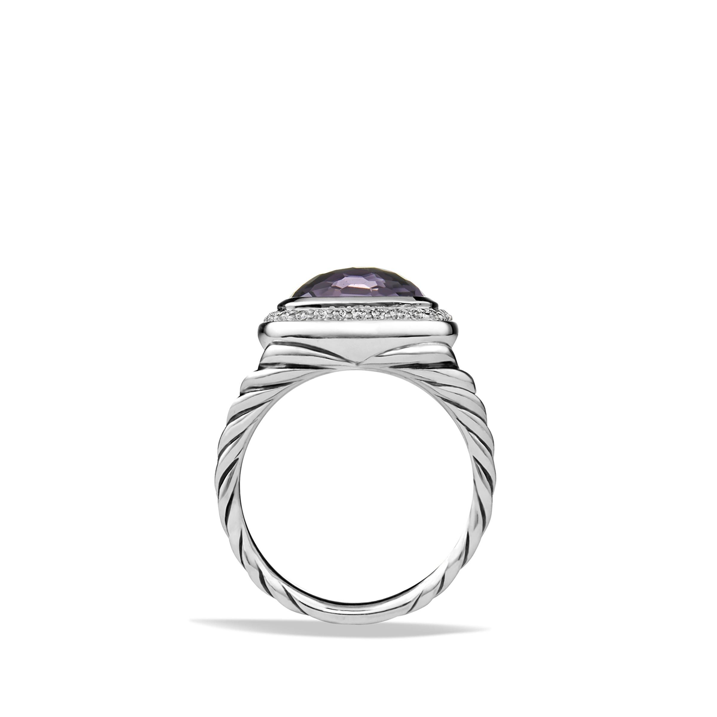 David Yurman o1w1db10525 R12454D Ring in Silver with Diamond Size ONE SIZE - 4 Thumbnail