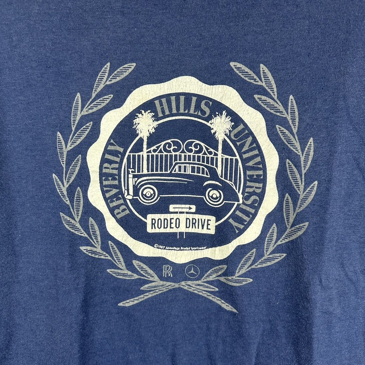 Hanes × Mercedes-Benz × Vintage Vintage 80s Rolls Royce Mercedes Benz Rodeo Drive T-shirt Size US L / EU 52-54 / 3 - 3 Thumbnail