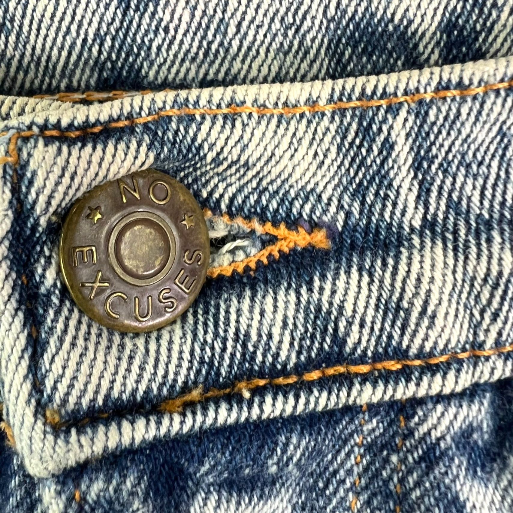 Denime VINTAGE No Excuses Jeans Women's Denim Five-Pocket Acid Wash High Rise Size 26 Blue 29 Inseam Women Size 26" / US 2 / IT 38 - 6 Thumbnail