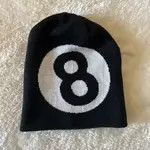 High Sport × Japanese Brand Y2K Knitting Number 8 Beanie Hat Size ONE SIZE - 3 Thumbnail