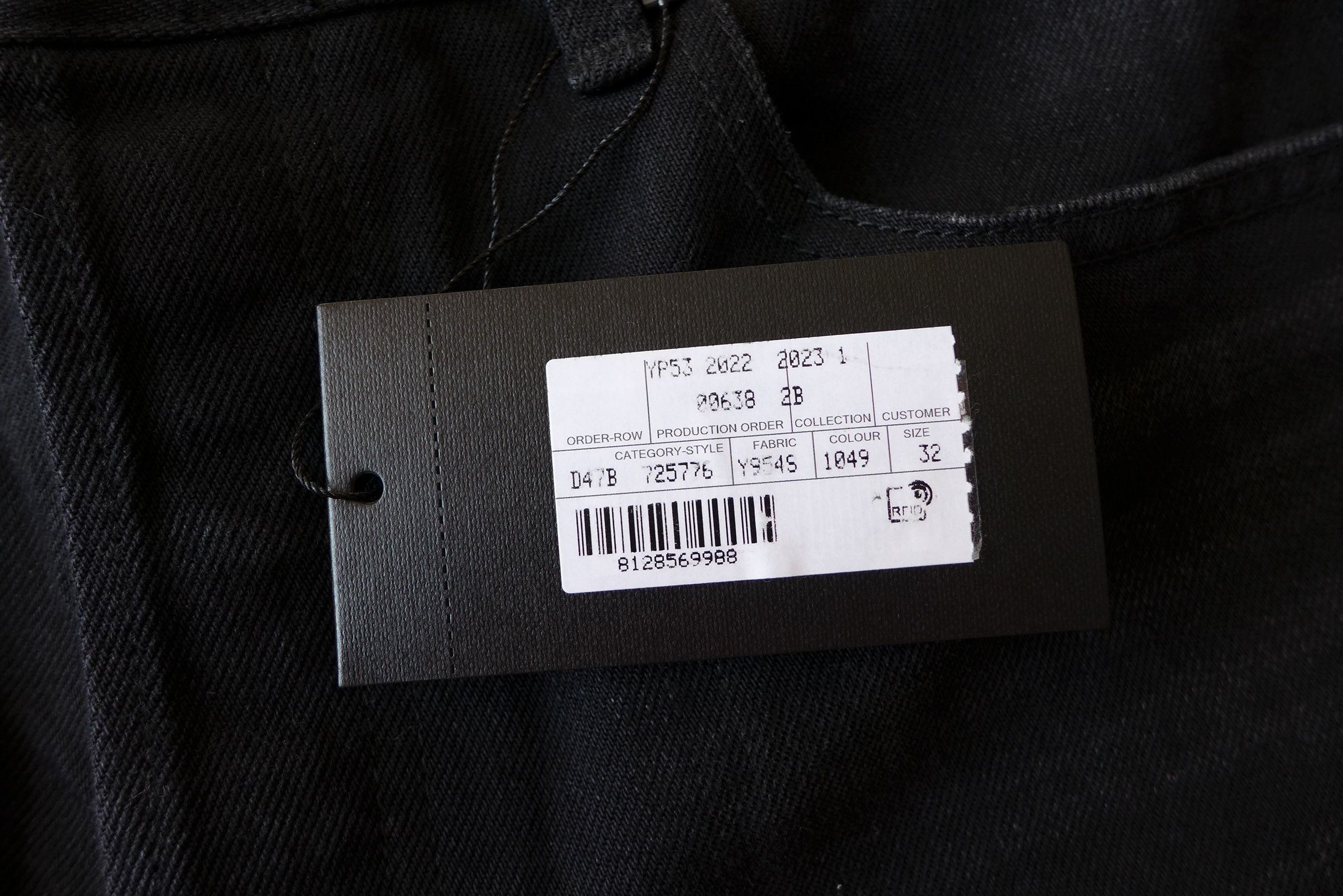 Saint Laurent Paris Saint Laurent D34 Mick Jeans - 17.75" Waist - Osaka Black Size US 32 / EU 48 - 16 Thumbnail