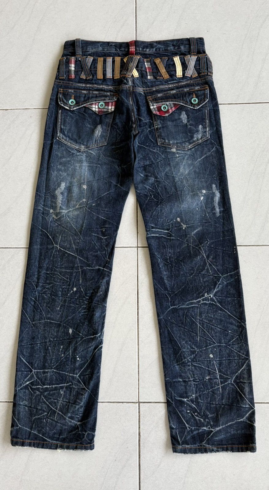 Japanese Brand Japanese International World Double Waist Jeans Size US 31 - 11 Thumbnail