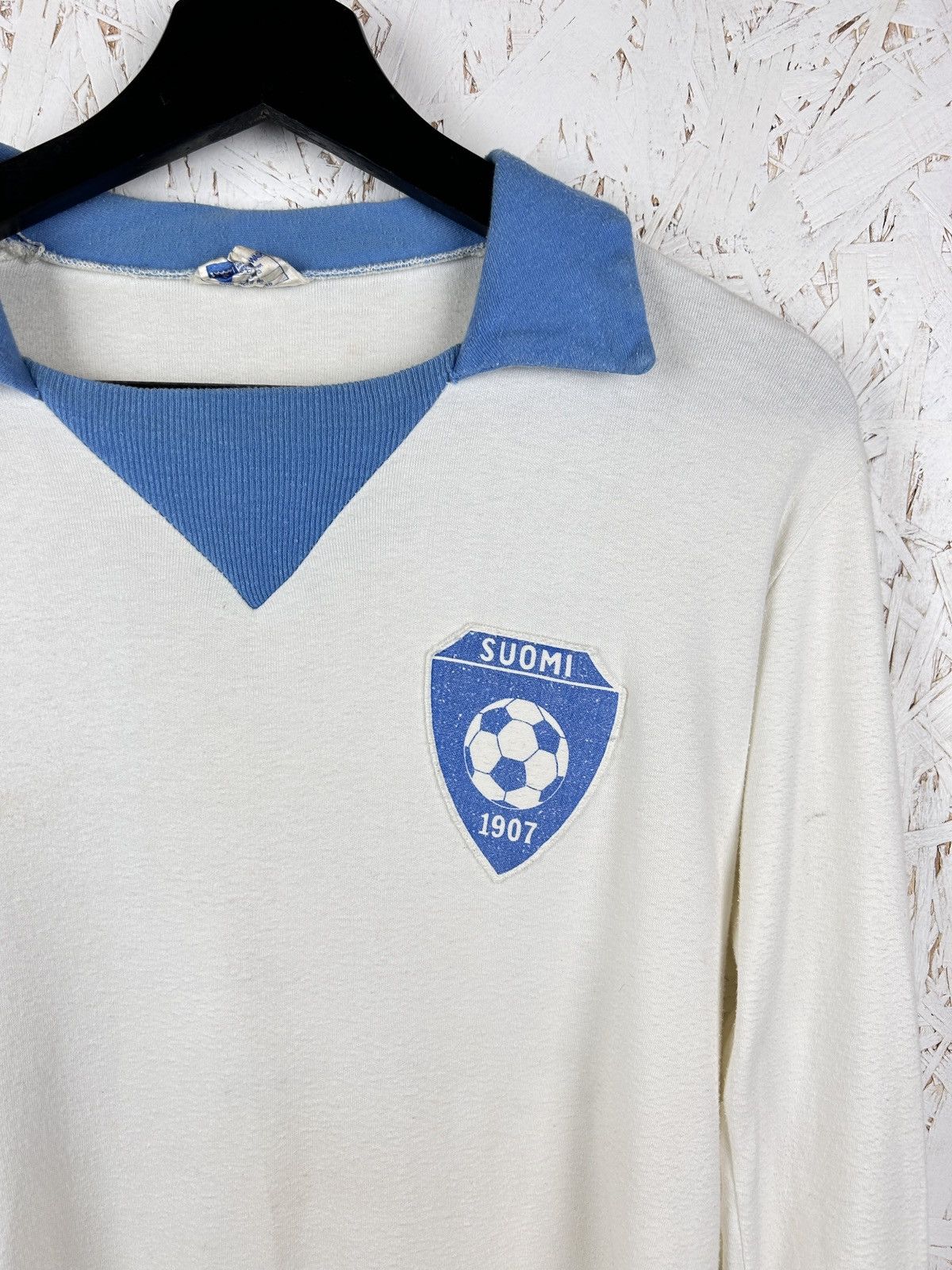 Umbro 70s Umbro 1974/76 Suomi Finland Match Worn #14 Retro Jersey Size US M / EU 48-50 / 2 - 2 Thumbnail